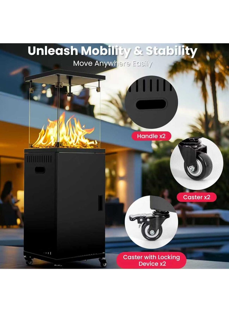 Dream Outdoor Gas Patio Heater 11KW for Gardens and Restaurants – Matte Black - Image 2